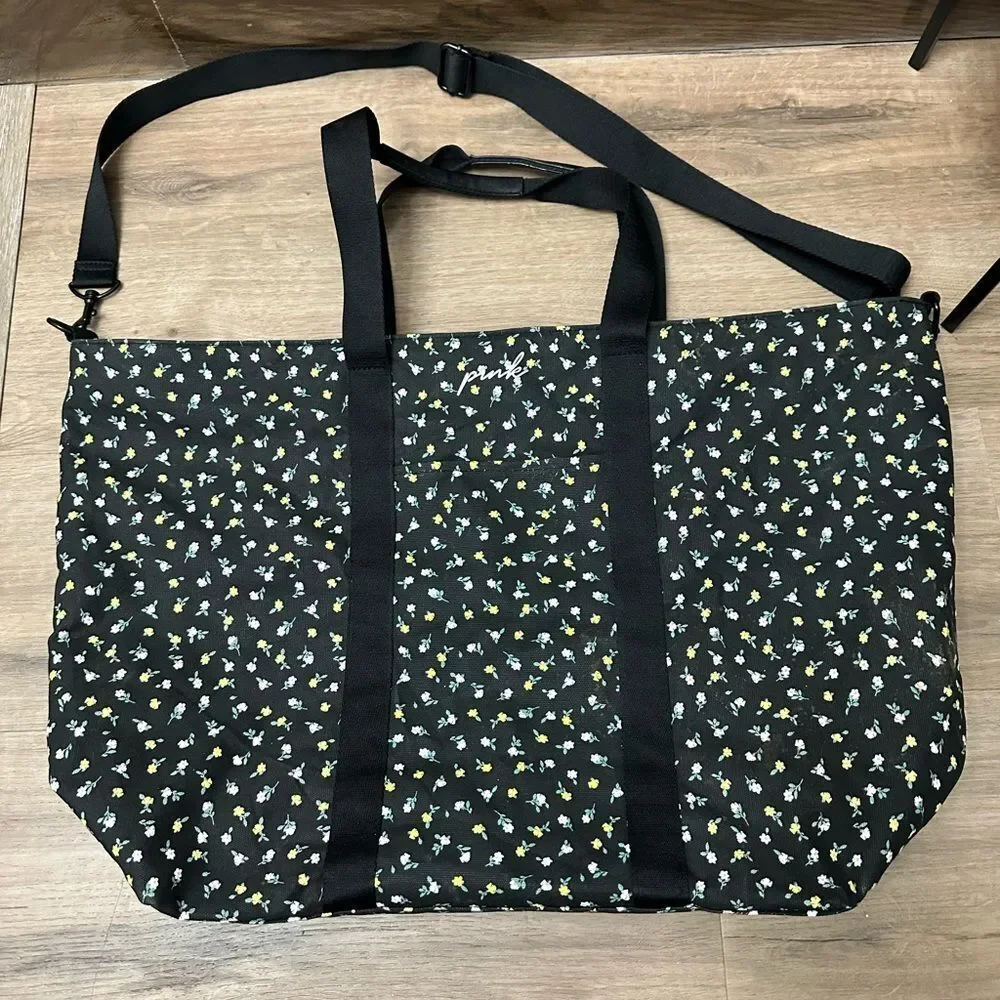 PINK Victoria’s Secret Floral Tote Duffel Bag